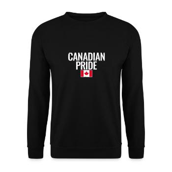 Fierté canadienne Vintage Drapeau canadien du Canada - Sweat-shirt Unisexe - noir - Devant - Alina (178cm) & Michal (187cm)