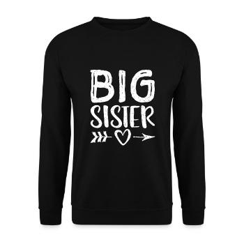 Grande sœur - Frères et sœurs - Sweat-shirt Unisexe - noir - Devant - Alina (178cm) & Michal (187cm)