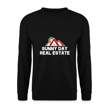 Sunny Day Real Estate Agent Realtor Funny - Unisex Sweatshirt - black - Front - Alina (178cm) & Michal (187cm)