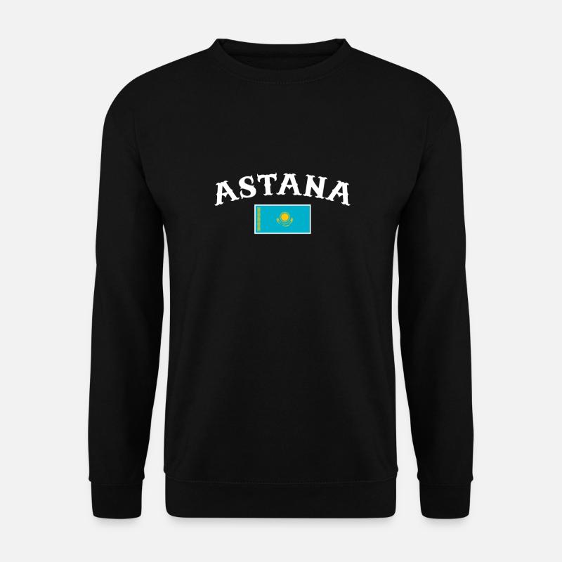 Astana Kasachstan Kasachische Flagge Kasache - Unisex Pullover - Schwarz