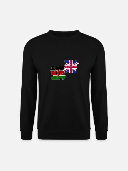 Kenya UK Flag British Kenyan - Unisex Sweatshirt - black