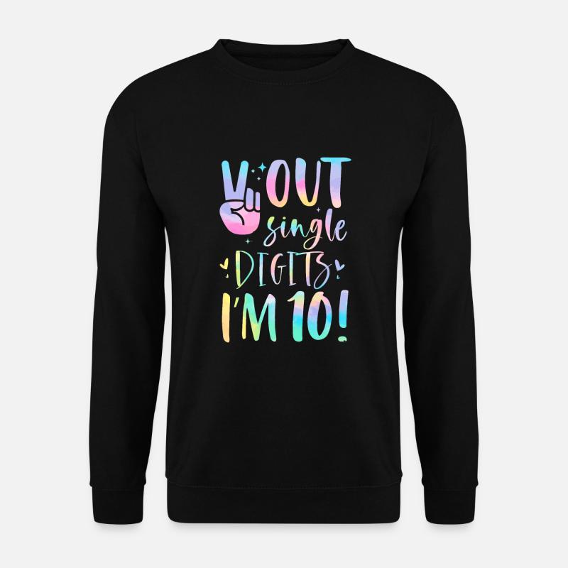 Frieden im einstelligen Bereich, ich bin 10 Jahre alt, 10. - Unisex Pullover - Schwarz