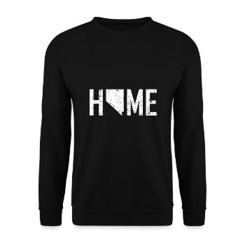 Retro Nevada Las Vegas ist Zuhause - Unisex Pullover - Schwarz - Vorne - Alina (178cm) & Michal (187cm)