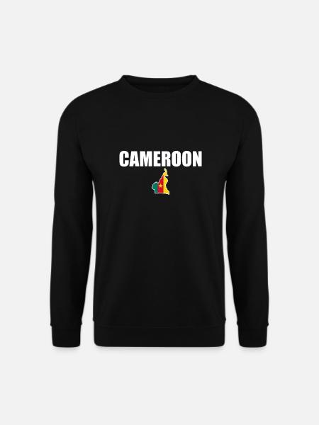 Cameroun Carte Cameroun Cameroun drapeau - Sweat-shirt Unisexe - noir
