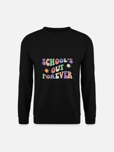 School's Out Forever Teacher Retirement Boho - Unisex Pullover - Schwarz