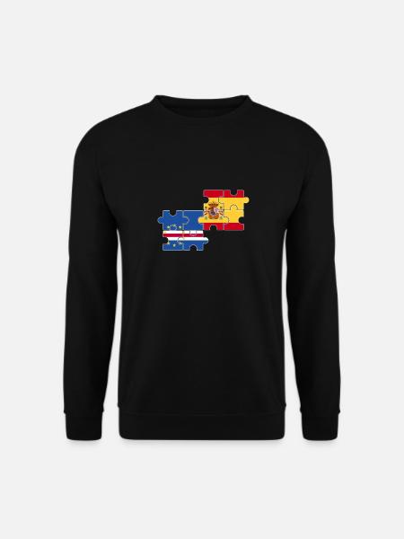 Cap-Vert Espagne Drapeau Espagne Cap-Vert - Sweat-shirt Unisexe - noir