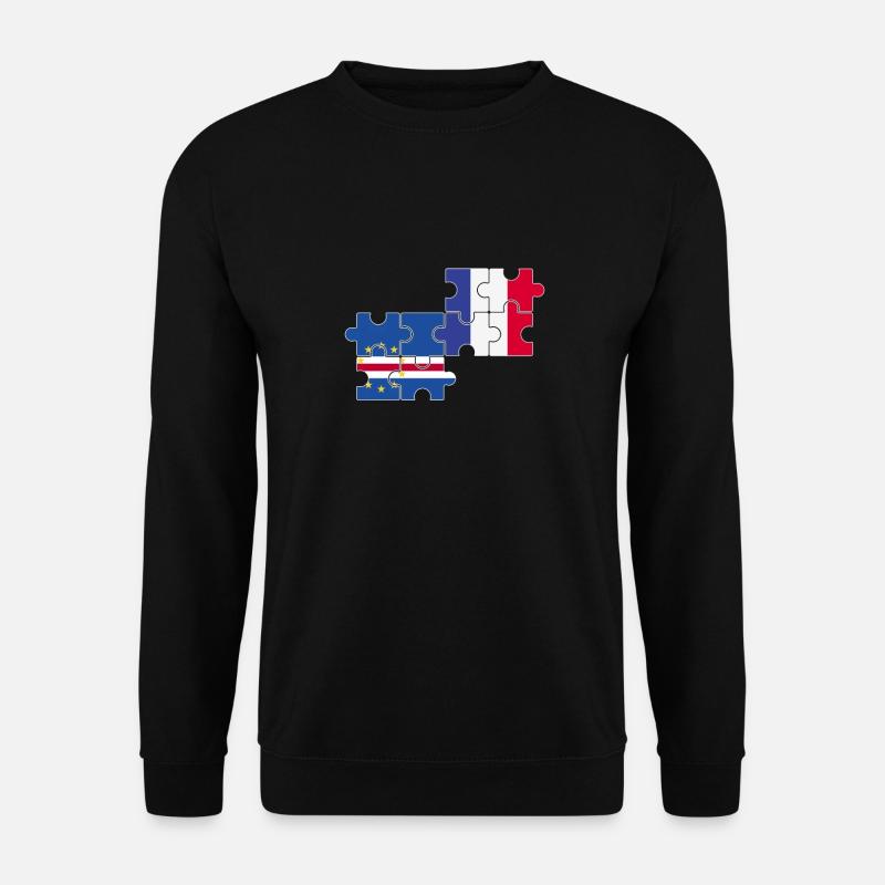 Cap-Vert France Drapeau Cap-Vert français - Sweat-shirt Unisexe - noir