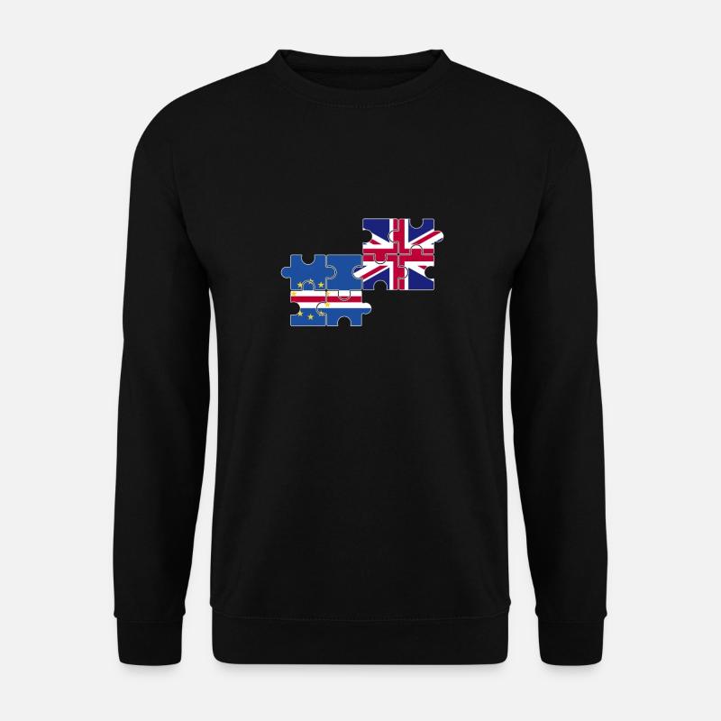 Kap Verde UK Flagge Britisch Kap Verdisch - Unisex Pullover - Schwarz