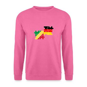 République du Congo Allemagne Drapeau Congolais - Sweat-shirt Unisexe - rose - Devant