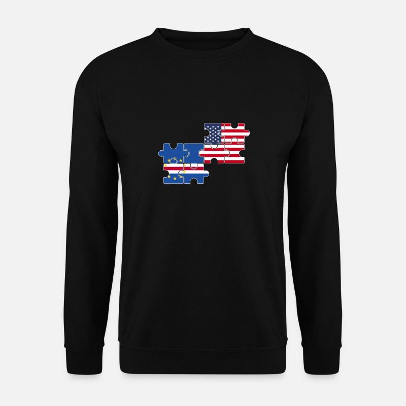Cap-Vert USA Drapeau américain Cap-Vert - Sweat-shirt Unisexe - noir
