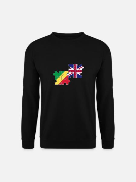 Congo UK Flag British Congolese - Unisex Sweatshirt - black