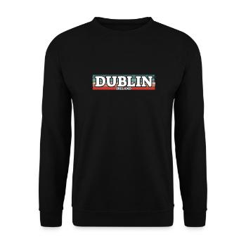 Dublin Ireland Retro Ireland Irish Irish - Unisex Sweatshirt - black - Front - Alina (178cm) & Michal (187cm)