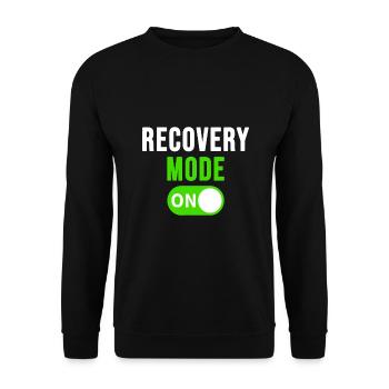 Mode de récupération sur un tee de blessure amusante - Sweat-shirt Unisexe - noir - Devant - Alina (178cm) & Michal (187cm)
