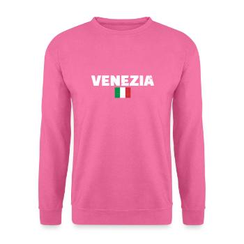 Venezia Vintage Italie Drapeau Italien - Sweat-shirt Unisexe - rose - Devant