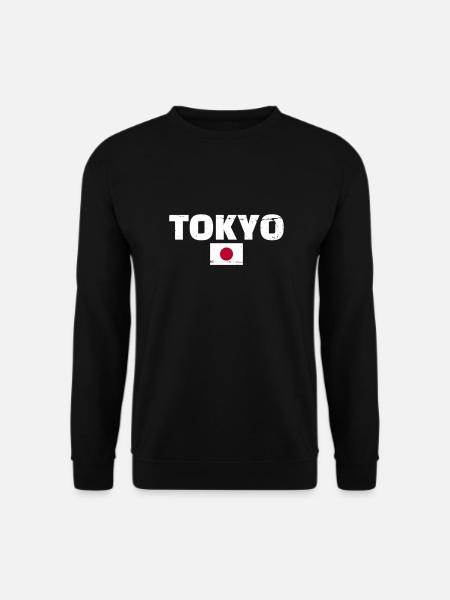 Tokyo Vintage Japan Japanese Flag Japanese - Unisex Sweatshirt - black