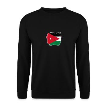 Jordanie Vintage Jordanie Drapeau Jordanien - Sweat-shirt Unisexe - noir - Devant - Alina (178cm) & Michal (187cm)