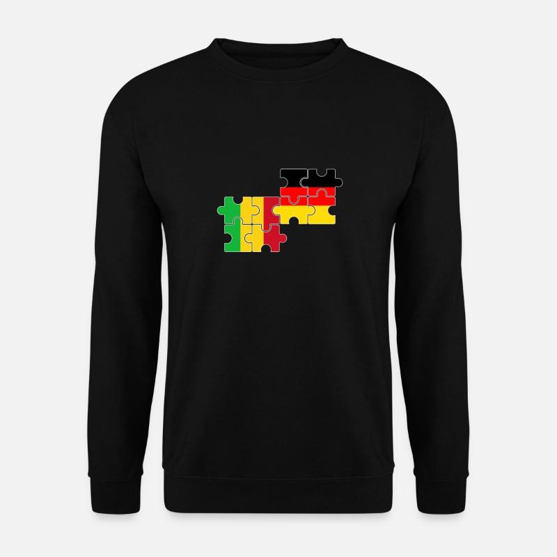 Mali Deutschland Flagge Deutsch Malier - Unisex Pullover - Schwarz
