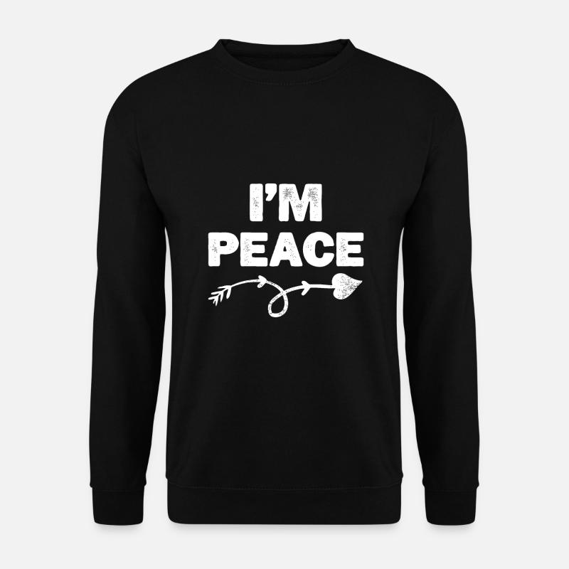 Ich komme in Frieden - I'm Peace Apparels - Unisex Pullover - Schwarz