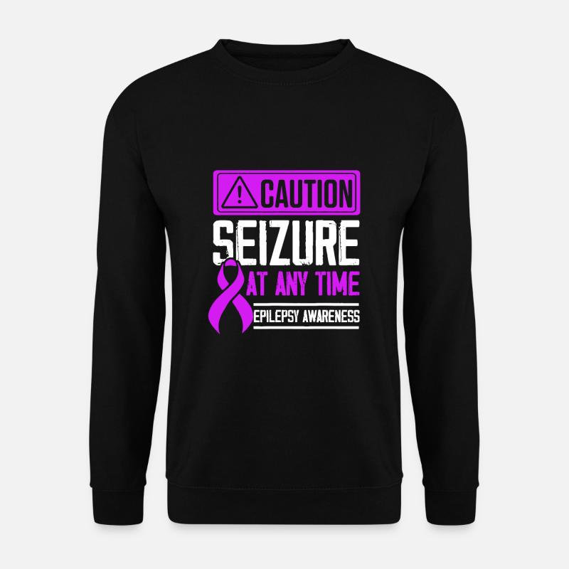 Epilepsie Bewusstsein Anfall Epileptischer Krieger - Unisex Pullover - Schwarz