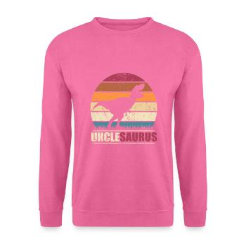 Unclesaurus Rex Dinosaurier T Rex Dino Dinosaurus - Unisex Pullover - Pink - Vorne