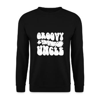 Retro Groovy Birthday Family Matching - Sweat-shirt Unisexe - noir - Devant - Alina (178cm) & Michal (187cm)