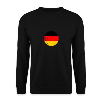 Germany Vintage German Flag German - Unisex Sweatshirt - black - Front - Alina (178cm) & Michal (187cm)