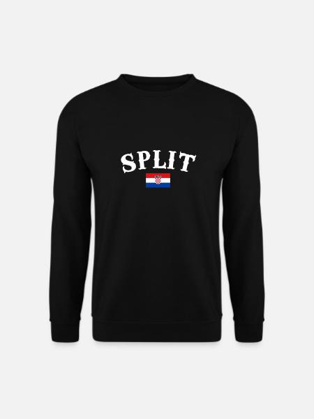 Split Croatie Drapeau croate Croate - Sweat-shirt Unisexe - noir