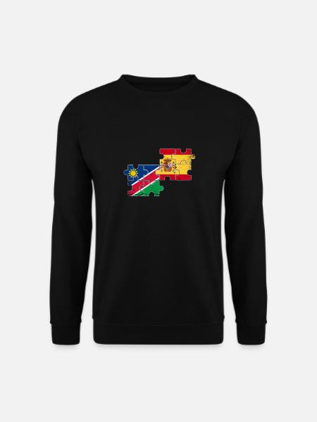Namibia Spanien Vintage Flagge Spanisch Namibier - Unisex Pullover - Schwarz