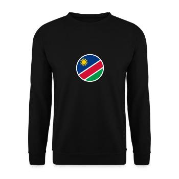 Namibia Namibian flag Namibian - Unisex Sweatshirt - black - Front - Alina (178cm) & Michal (187cm)