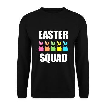 Funny Easter Family Matching Outfit Design - Unisex Sweatshirt - black - Front - Alina (178cm) & Michal (187cm)
