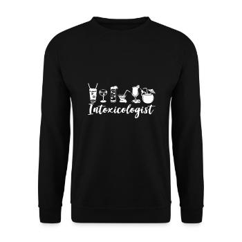 Toxikologe, Barkeeper, Barkeeper, Barkeeper Bar - Unisex Pullover - Schwarz - Vorne - Alina (178cm) & Michal (187cm)