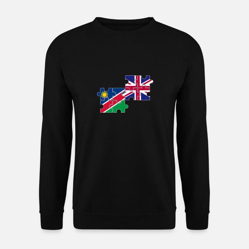 Namibia UK Flagge Britisch Namibisch - Unisex Pullover - Schwarz