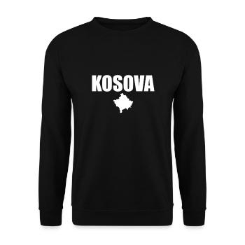Kosova Kosovo Kosovar Map Kosovars - Unisex Sweatshirt - black - Front - Alina (178cm) & Michal (187cm)