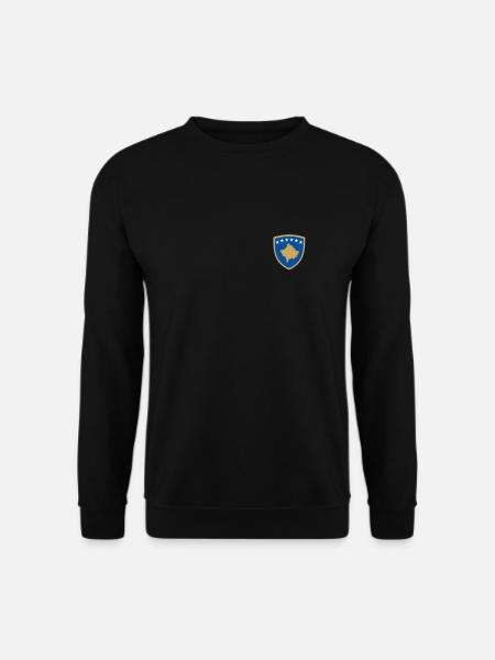 Kosovo Wappen Kosovarische Flagge Kosovare - Unisex Pullover - Schwarz