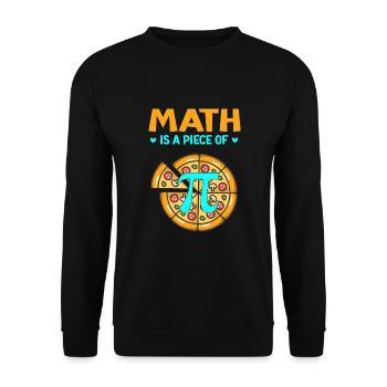 Pi jour 3.14 Math est un morceau de pizza - Sweat-shirt Unisexe - noir - Devant - Alina (178cm) & Michal (187cm)