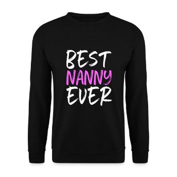 Meilleure nounou jamais drôle en famille - Sweat-shirt Unisexe - noir - Devant - Alina (178cm) & Michal (187cm)