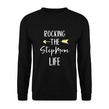 Rocking Die Stiefmutter Leben Niedlich Rockin' Cool - Unisex Pullover - Schwarz - Vorne - Alina (178cm) & Michal (187cm)