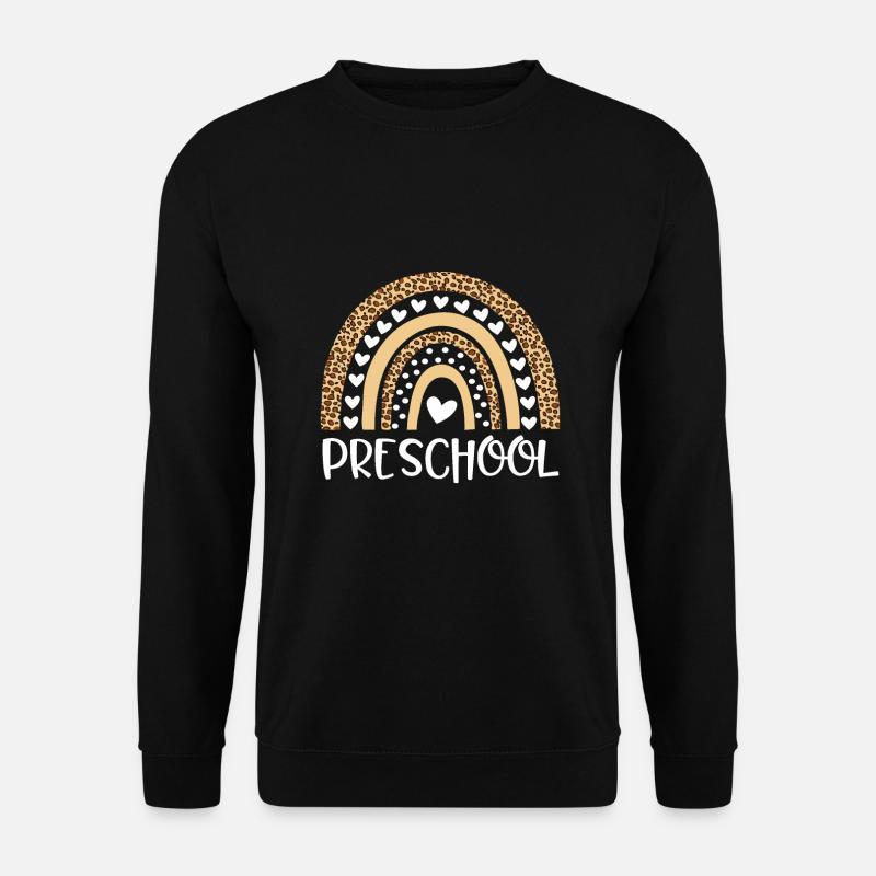Vorschullehrer Leopard Regenbogen Lehrer - Unisex Pullover - Schwarz