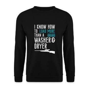 Drôle de cadeau de chasse au cerf pour les femmes de chasse - Sweat-shirt Unisexe - noir - Devant - Alina (178cm) & Michal (187cm)