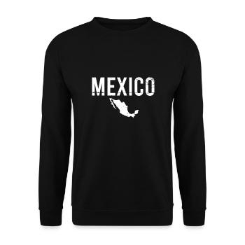 Mexique Vintage Carte Mexicains mexicains - Sweat-shirt Unisexe - noir - Devant - Alina (178cm) & Michal (187cm)
