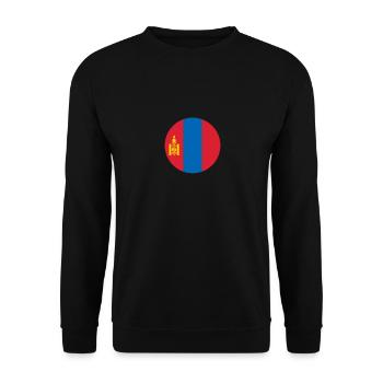 Mongolie Drapeau mongol Mongol - Sweat-shirt Unisexe - noir - Devant - Alina (178cm) & Michal (187cm)