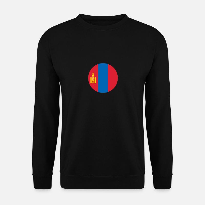 Mongolei Mongolische Flagge Mongole - Unisex Pullover - Schwarz