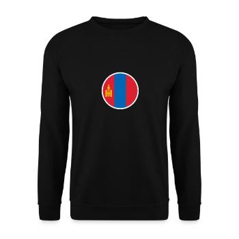 Mongolie Drapeau mongol Mongol - Sweat-shirt Unisexe - noir - Devant - Alina (178cm) & Michal (187cm)