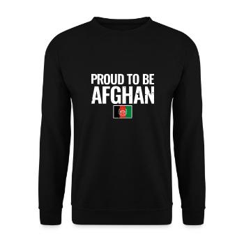 Fier d’être afghan drapeau afghan vintage - Sweat-shirt Unisexe - noir - Devant - Alina (178cm) & Michal (187cm)