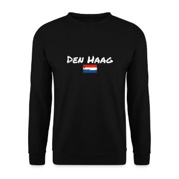 Le drapeau vintage des Pays-Bas de La Haye - Sweat-shirt Unisexe - noir - Devant - Alina (178cm) & Michal (187cm)