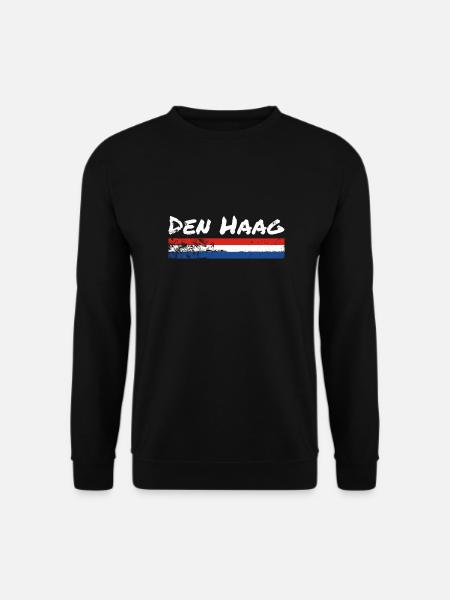 La Haye Pays-Bas Vintage Dutch Flag - Sweat-shirt Unisexe - noir