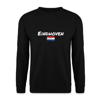 Eindhoven Pays-Bas Drapeau néerlandais - Sweat-shirt Unisexe - noir - Devant - Alina (178cm) & Michal (187cm)