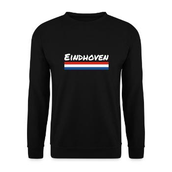 Eindhoven Pays-Bas Drapeau néerlandais - Sweat-shirt Unisexe - noir - Devant - Alina (178cm) & Michal (187cm)