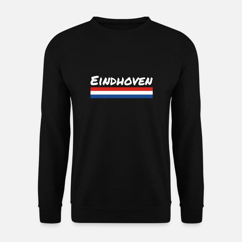 Eindhoven Pays-Bas Drapeau néerlandais - Sweat-shirt Unisexe - noir