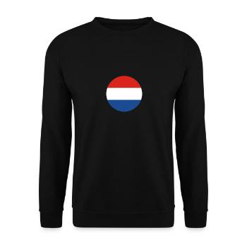 Pays-Bas Drapeau néerlandais néerlandais - Sweat-shirt Unisexe - noir - Devant - Alina (178cm) & Michal (187cm)
